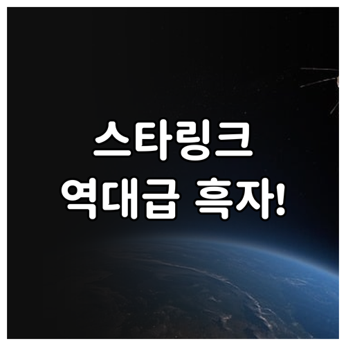 스페이스X 스타링크 흑자 전환 성공과..