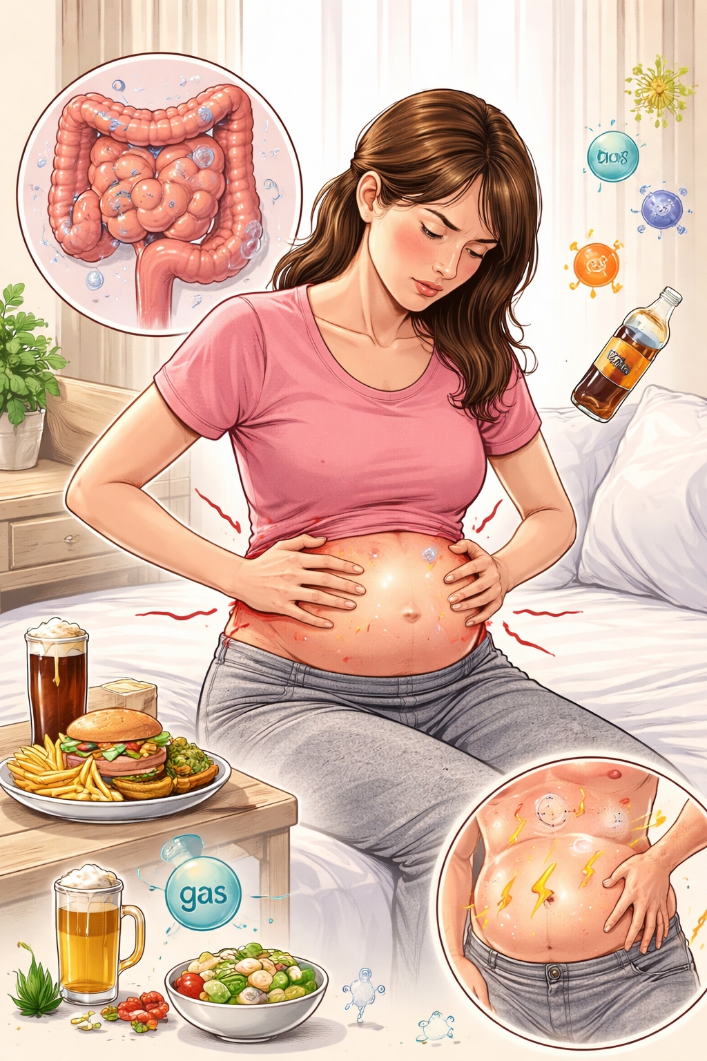 복부팽만