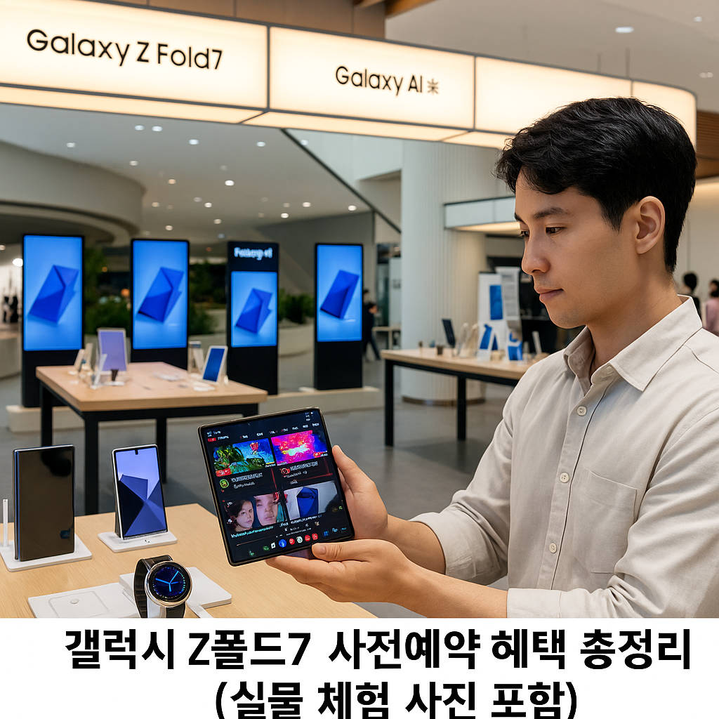 갤럭시Z-폴드7-삼성스토어-시연-모습