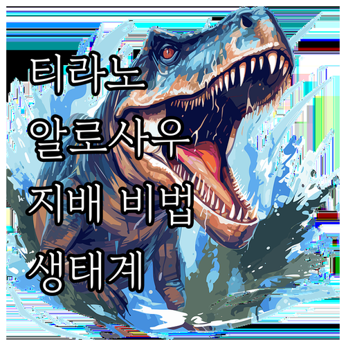 티라노사우루스, 알로사우루스: 공룡 