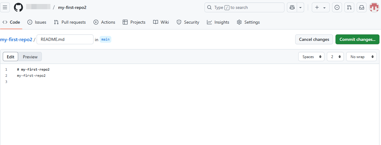 README.md 작성 화면 일부