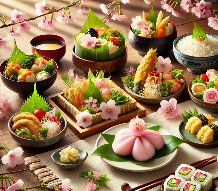 일본 봄철 건강식 사진