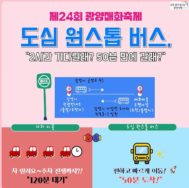 2025 광양매화축제 일정 실시간 개화 주차장