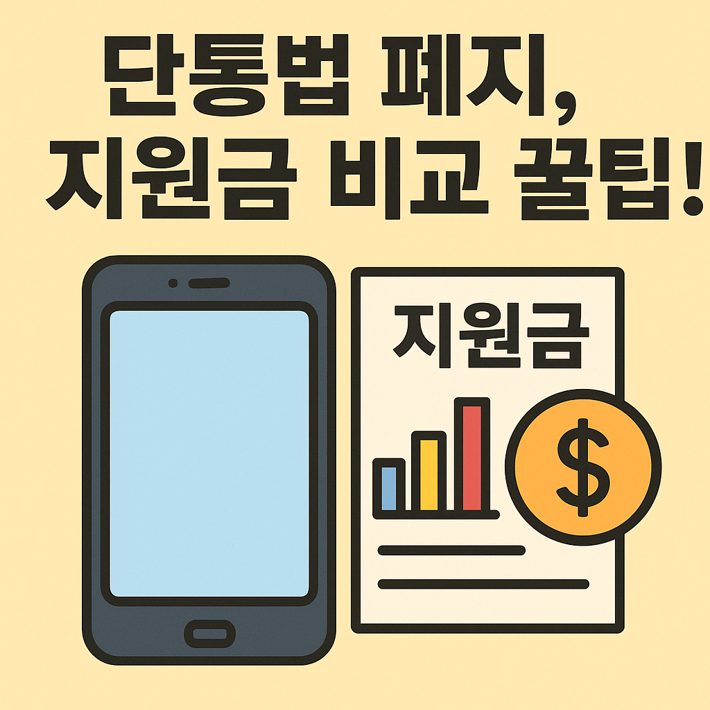 2025 단말기유통법 폐지! 지원금 비교 총정리