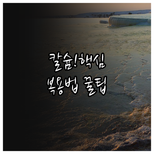 칼슘 영양제 종류부터 복용법까지 이것..