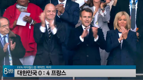 한국 여자 축구 대표팀 FIFA 월드컵 역대 전적 - 한국 스페인, 한국 프랑스, 한국 브라질 축구 경기 결과