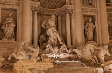 이탈리아 트래비 분수 사진