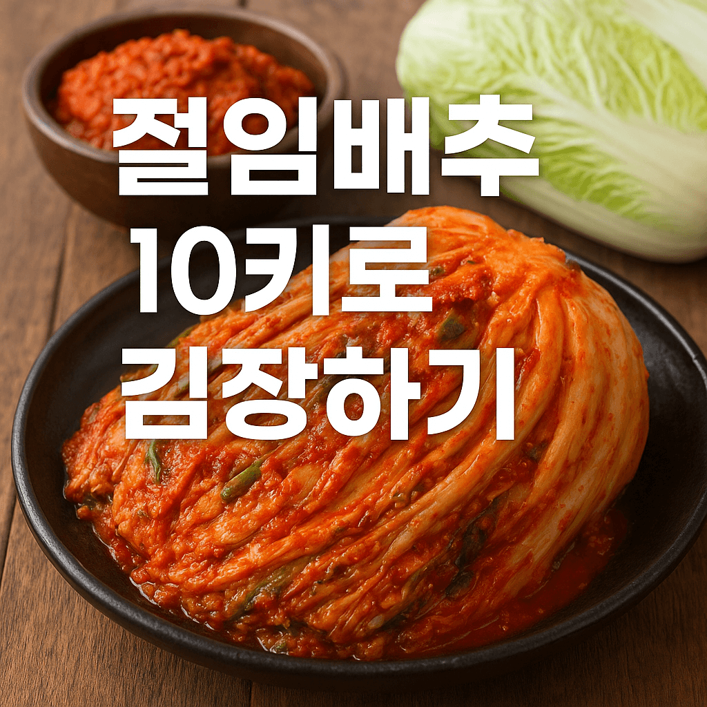 절임배추 10키로 김장