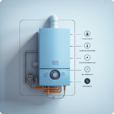 보일러 온수가 나오지 않을때 원인과 간단한 자가 조치방법 이미지