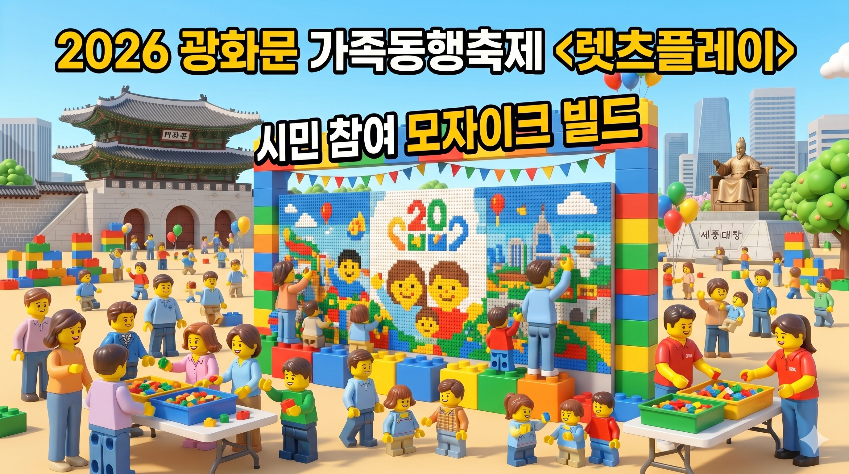 시민 참여형 대형 모자이크 빌드