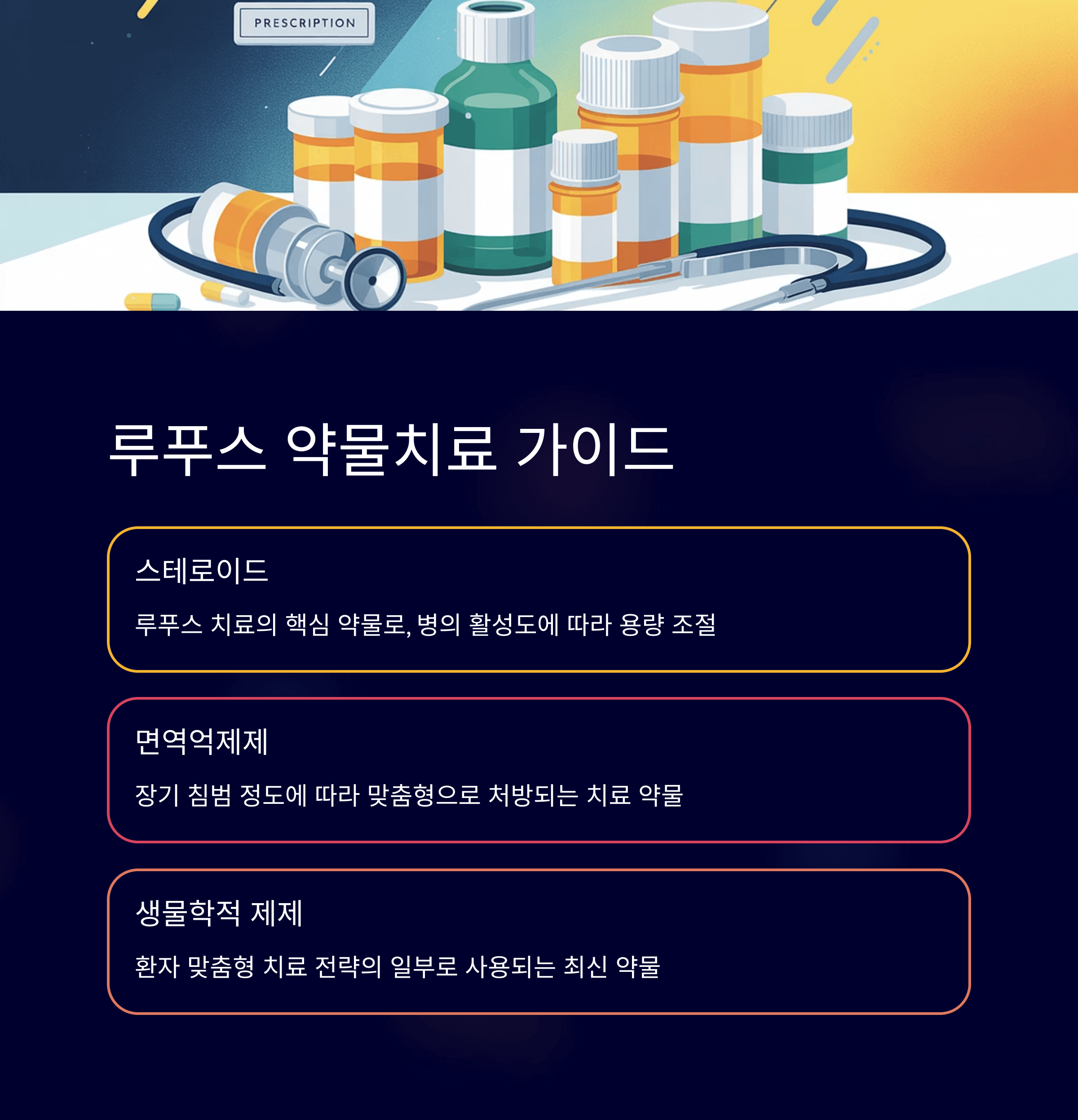 루푸스 약물치료 가이드