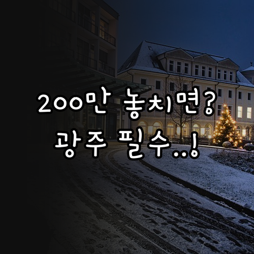 2025 광주 난자동결 200만원 지..