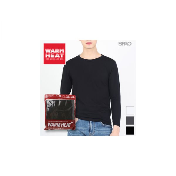 스파오 SPAO 스파오 남성 크루넥 웜히트플러스 SPXV84TU10