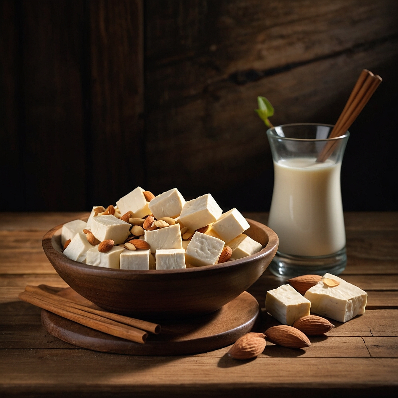 아몬드와-대두-제품과의-조합