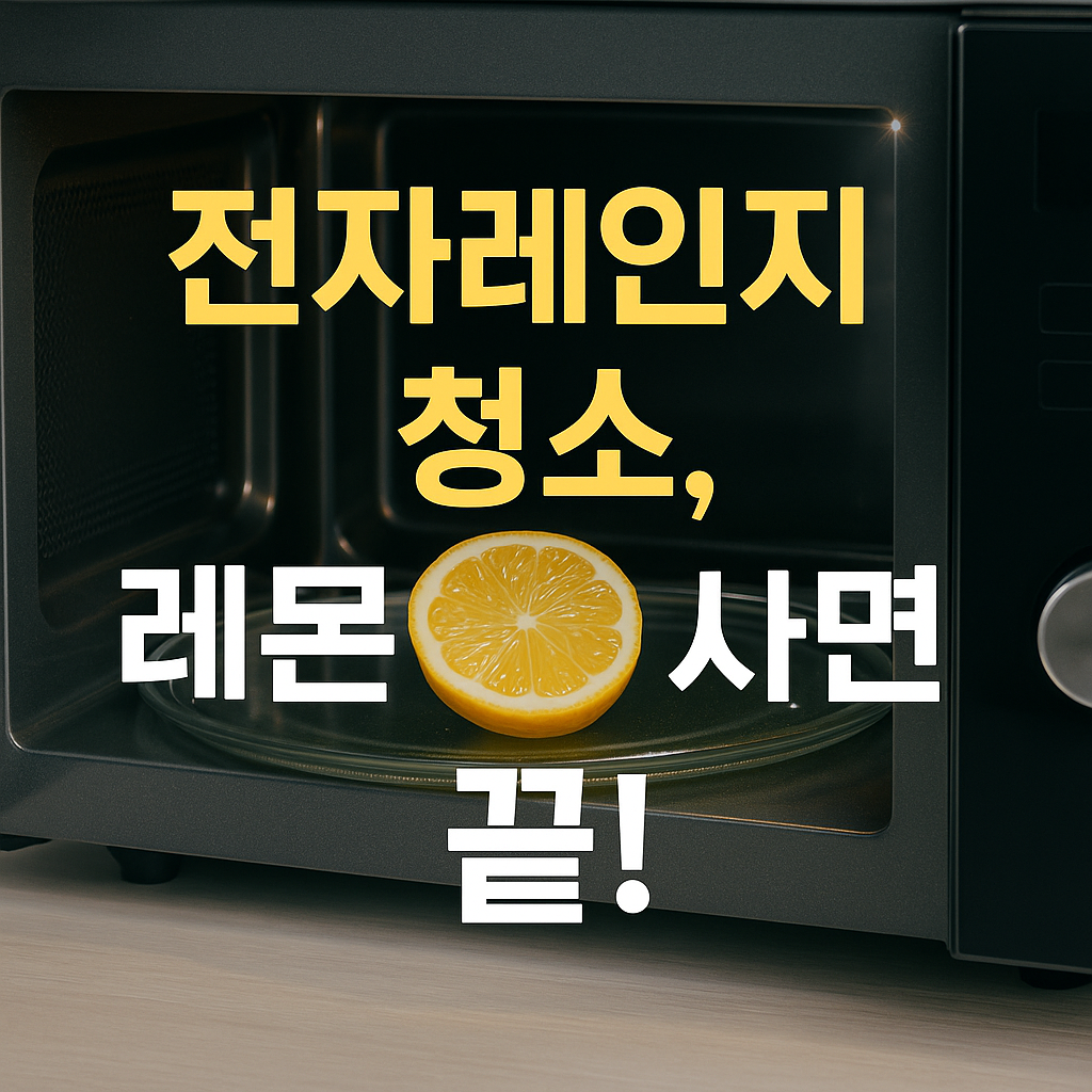 전자레인지 청소, 레몬 하나면 끝! 직접 해본 초간단 꿀팁