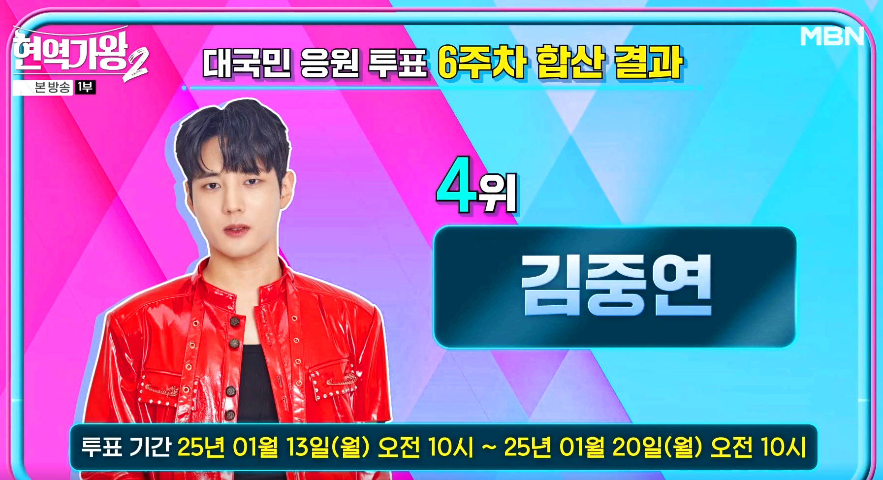 현역가왕2 대국민응원투표