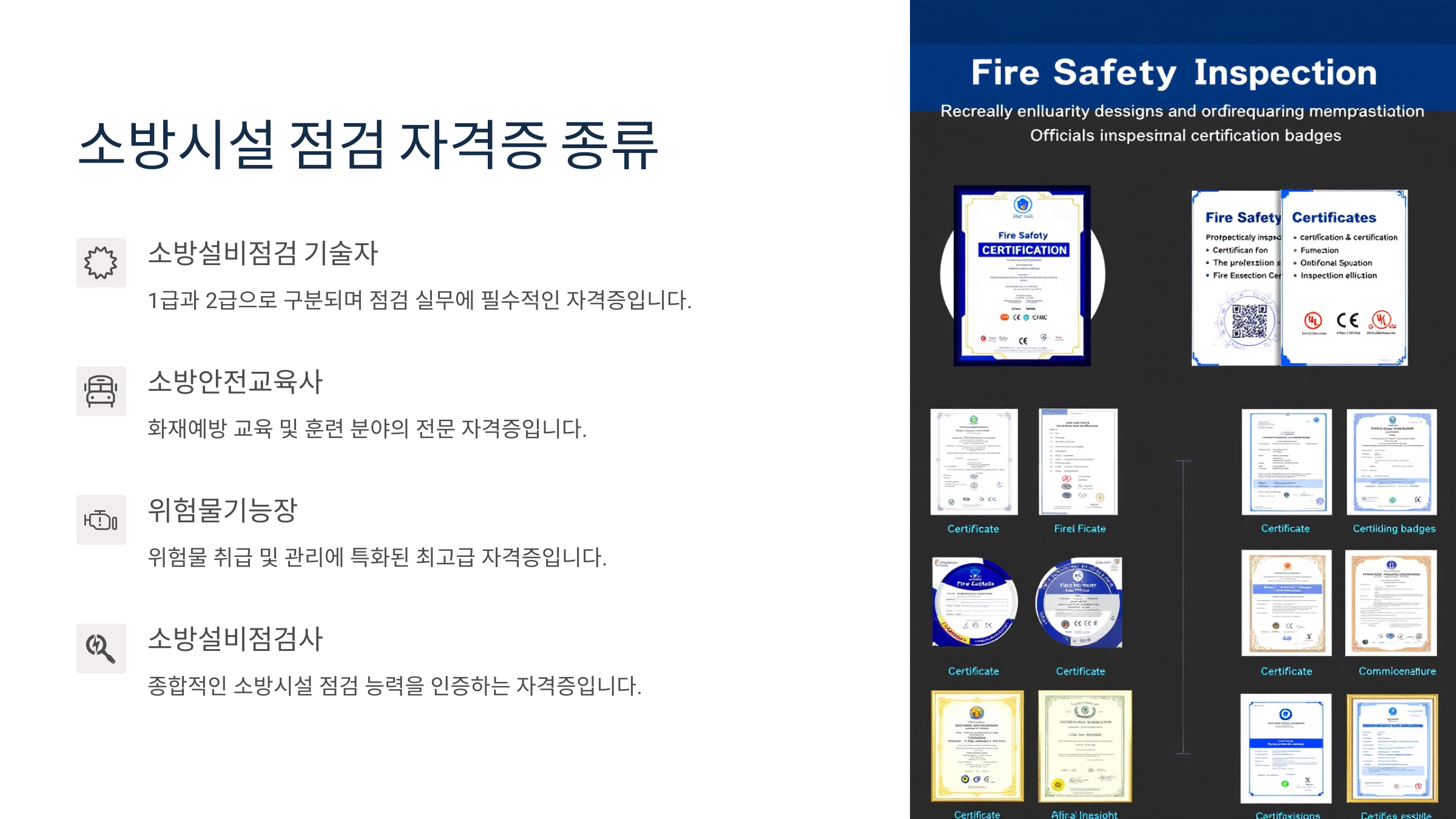 점검 자격증 종류