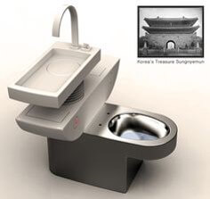 손-씻은물이-변기로-배출-되게하는-신제품-변기