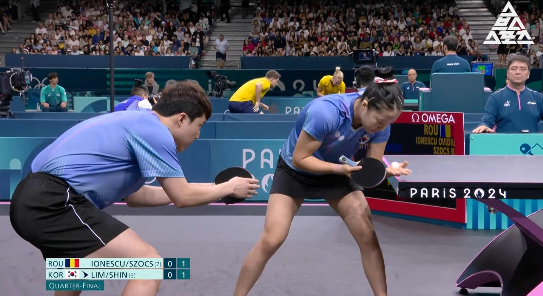2024 파리올림픽 혼합본식 준결승 : 임종훈 신유빈 경기 안내