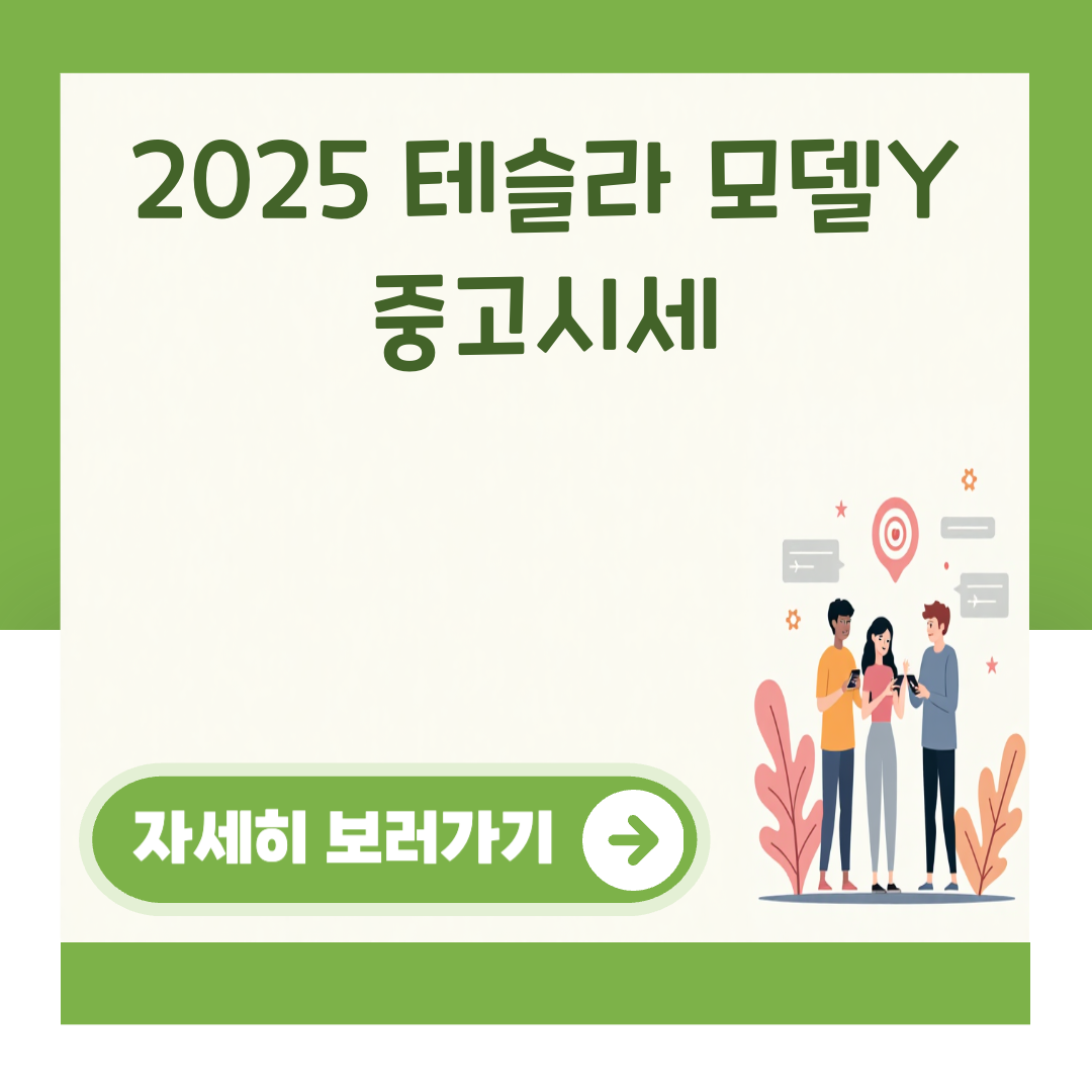2025 테슬라 모델Y 중고시세 대표 이미지