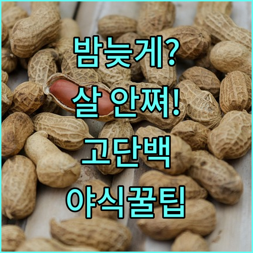 밤에 먹어도 부담 없는 단백질 위주 ..
