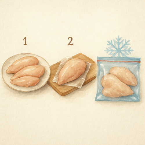 닭가슴살-냉동보관법-3가지