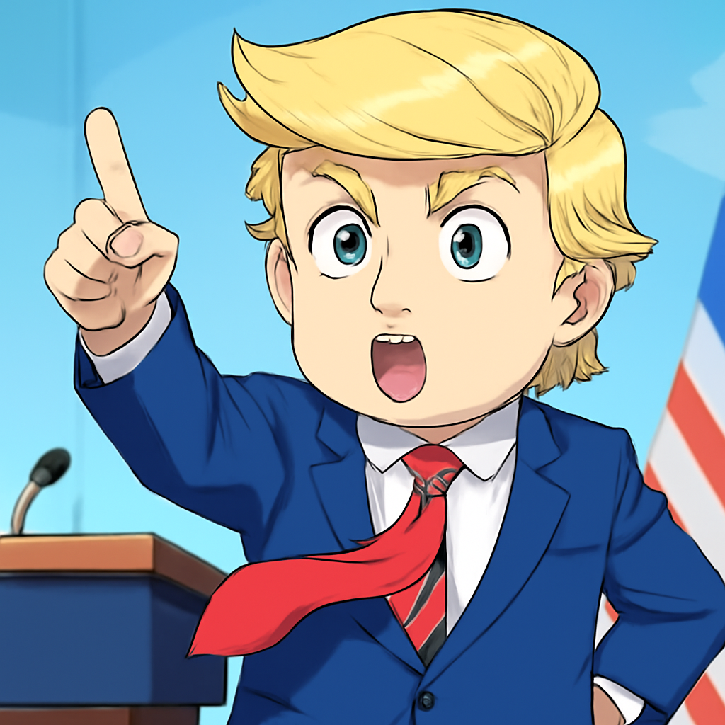 트럼프 대통령 애니메이션