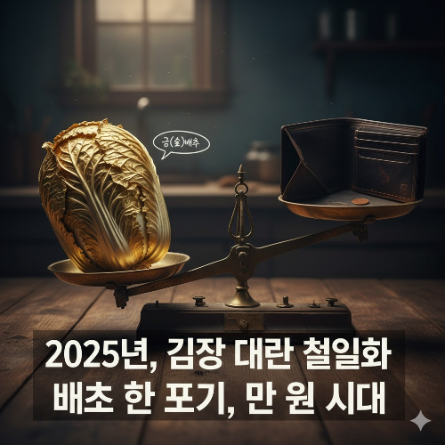 배추값이 금값! '김장' 포기해야 하나요? '사먹는' 김치 vs '해먹는' 김치, 2025년 김장 대첩 완벽 가이드