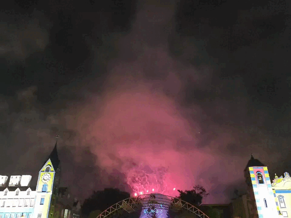 서울랜드 폭죽놀이 피날레