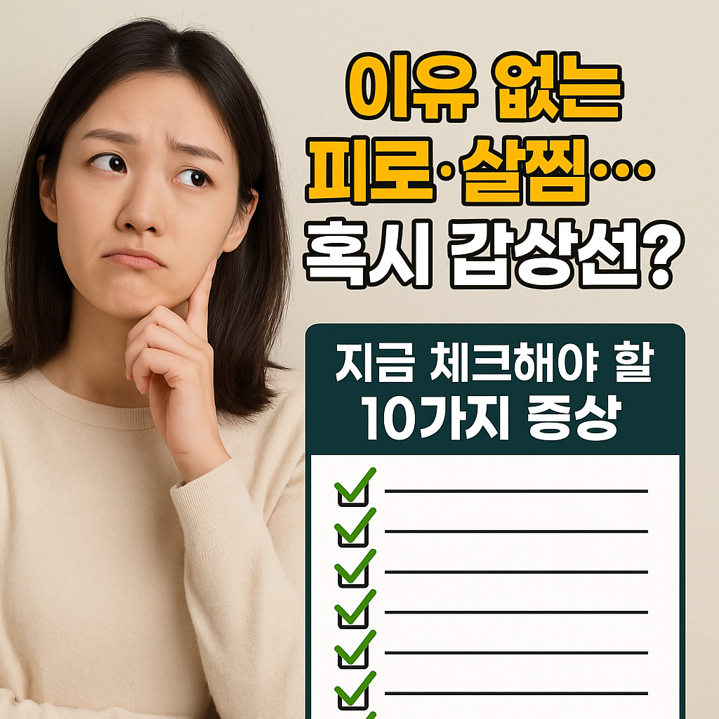 갑상선 기능 저하증, 살찜,피로,증상