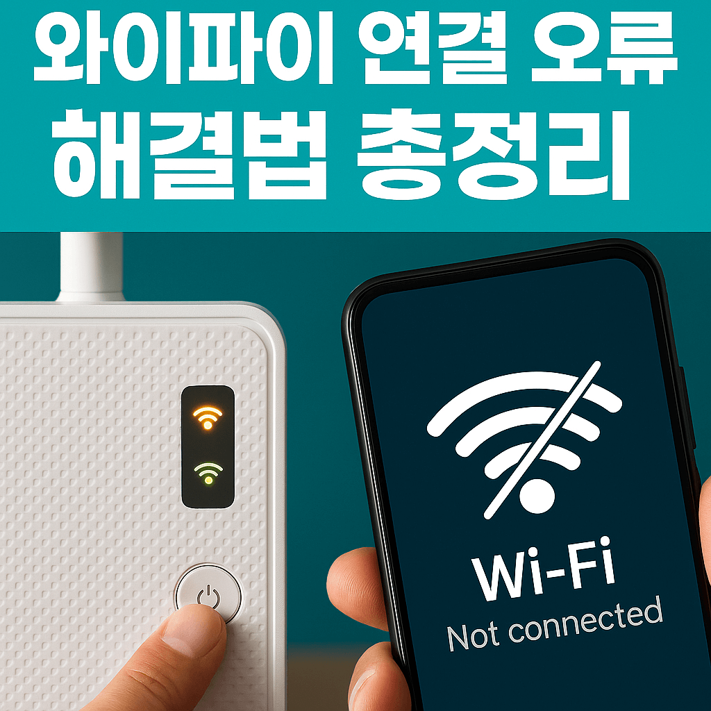 와이파이 연결 오류 해결법