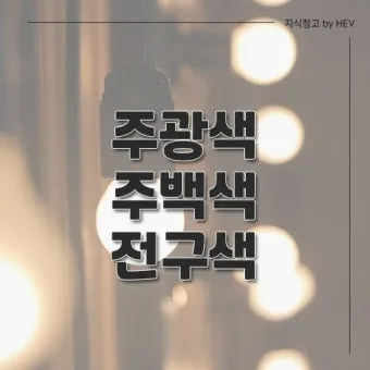 주광색 주백색 차이 비교 차이점_10