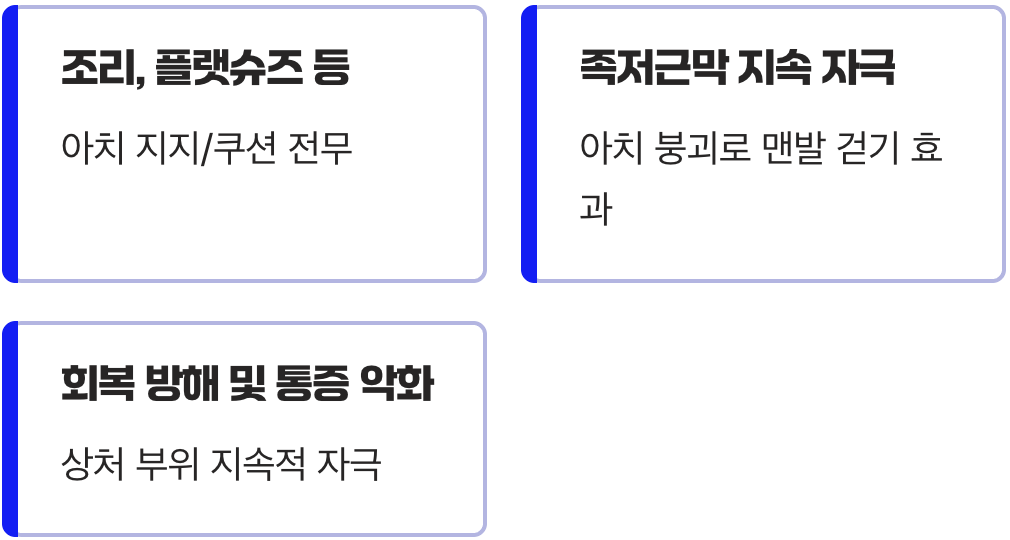 최악의 선택 1: 밑창이 종잇장처럼 얇은 신발