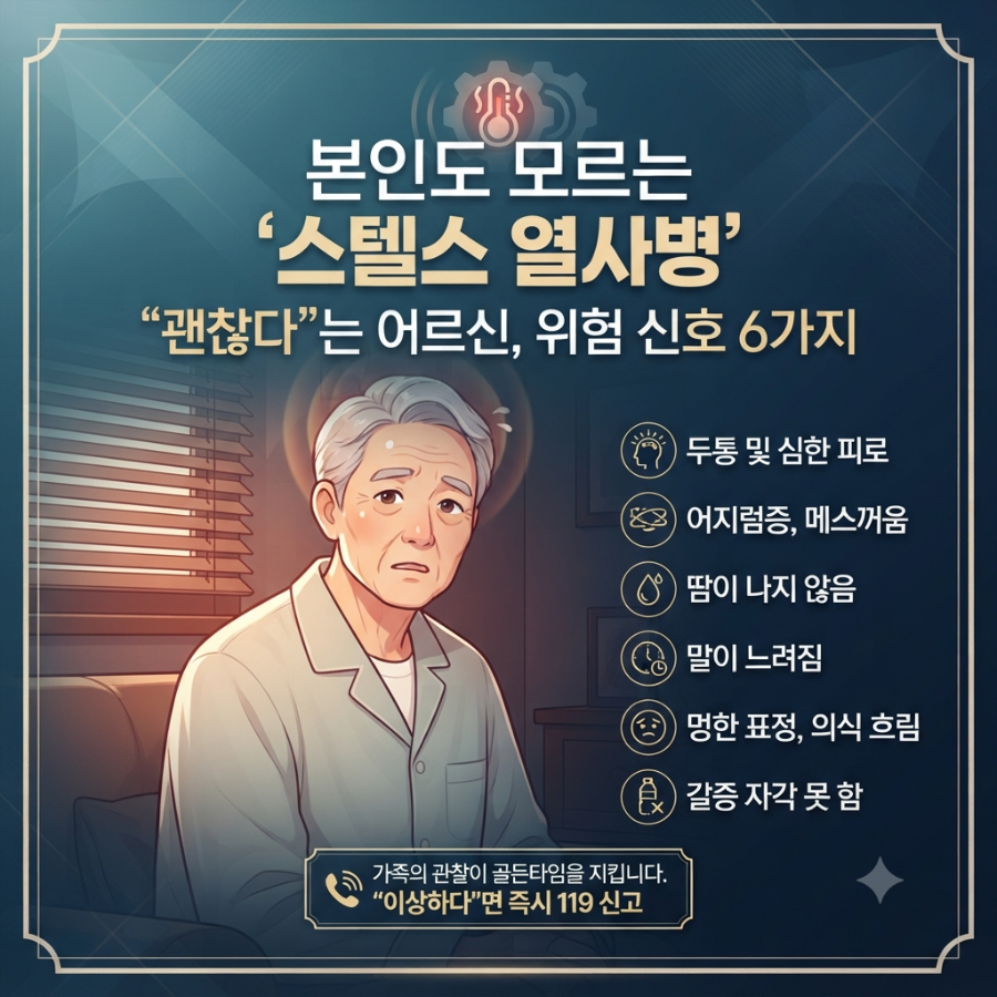 여름 폭염 은밀한 열사병 주의