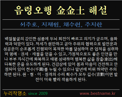 음령오행-금금토-해설