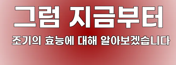  그럼 지금부터 조기의 효능에 대해 알아보겠습니다