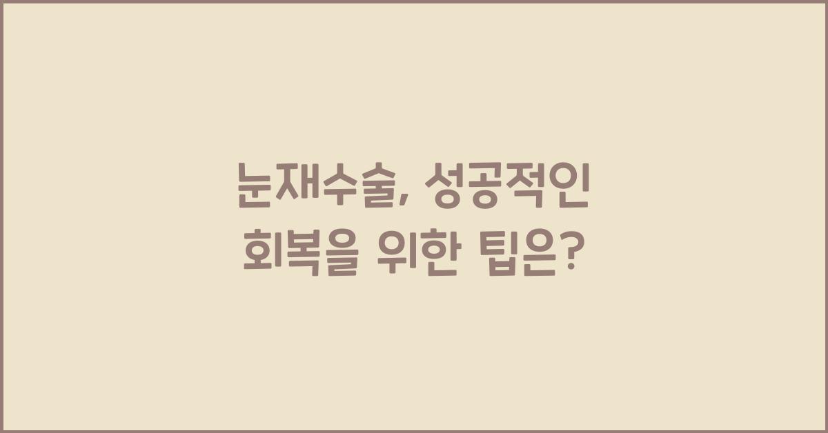 눈재수술