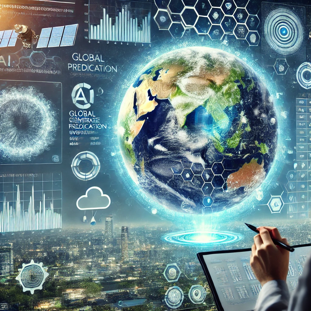 AI와 기후 문제 관련 이미지
