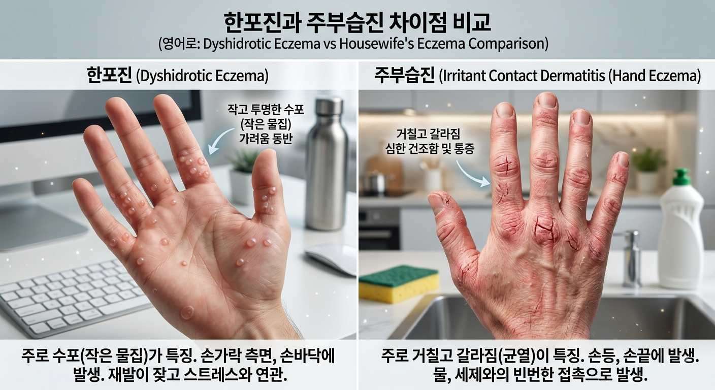 한포진과 주부습진 차이점