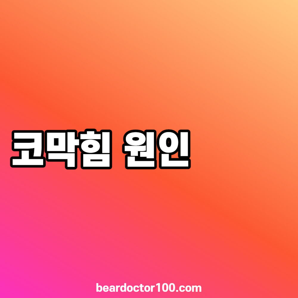 코막힘 원인