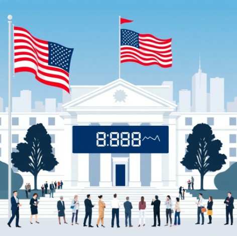 미국의 중앙은행의 기준금리 이미지