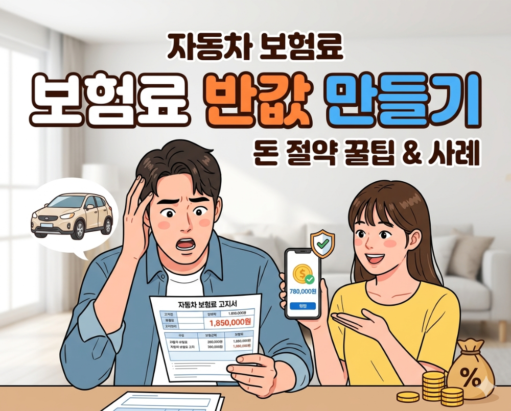 alt="자동차 보험료 반값 만들기 설명 이미지"