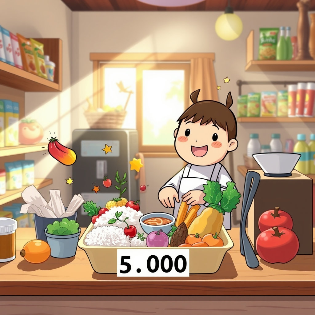 편의점재료 5천원식사