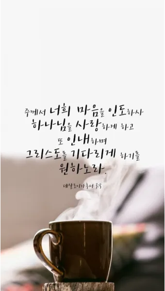 데살로니가후서 3장 3절 묵상 - 주는 미쁘사 너희를 굳건하게 하시고 악한 자에게서 지키시리라_13