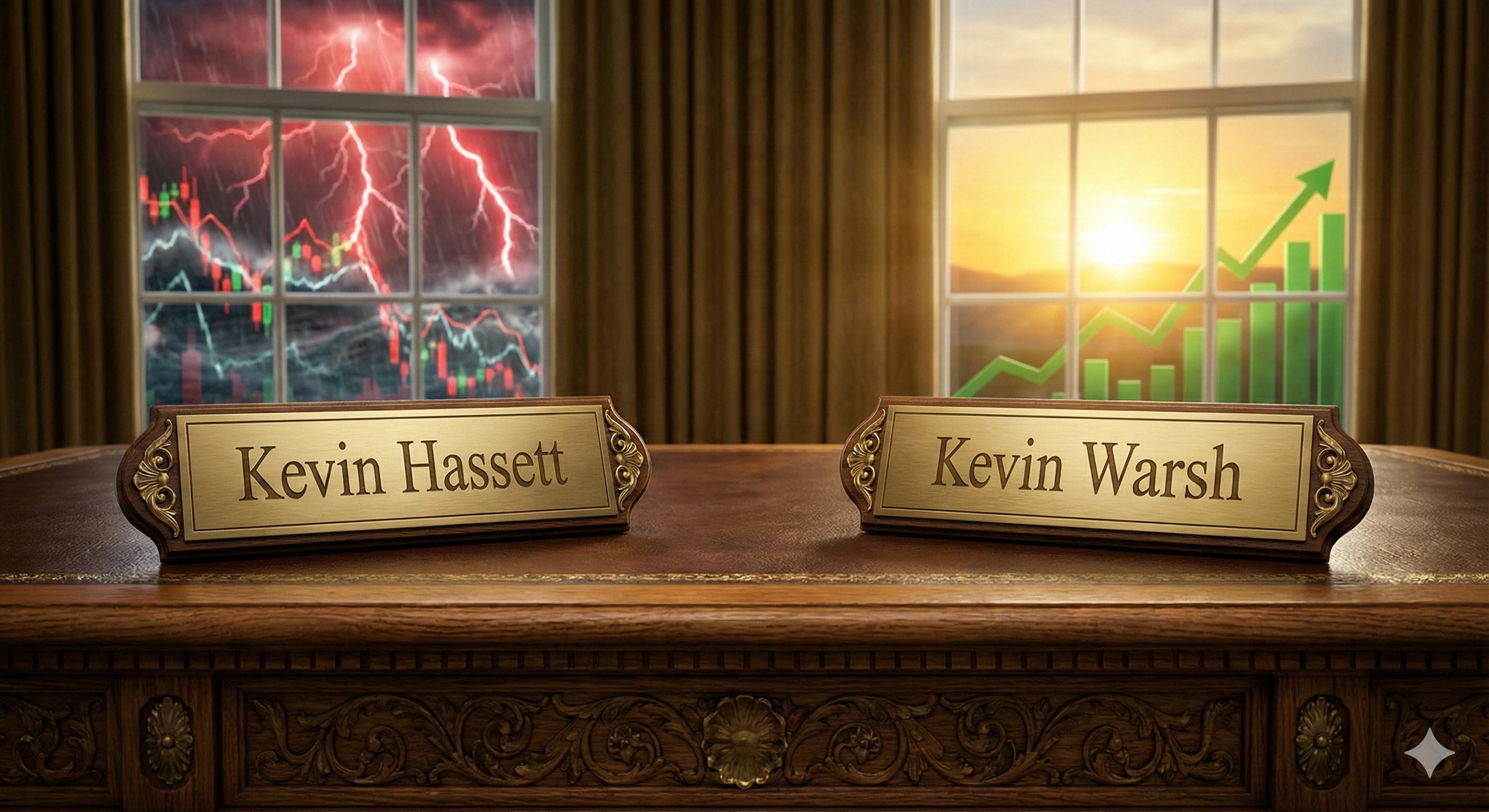 케빈 해싯, 케빈 워시 차기 연준의장 사진