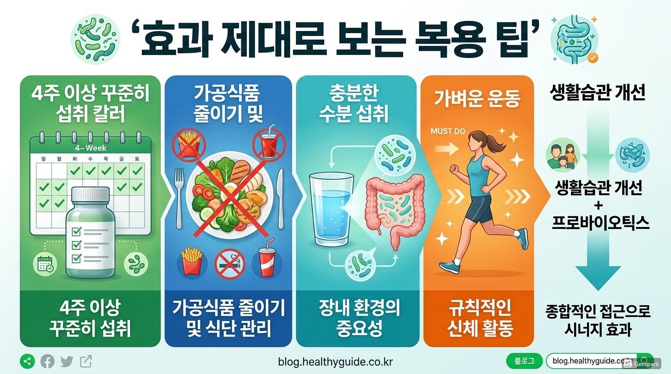 효과 제대로 보는 복용 팁