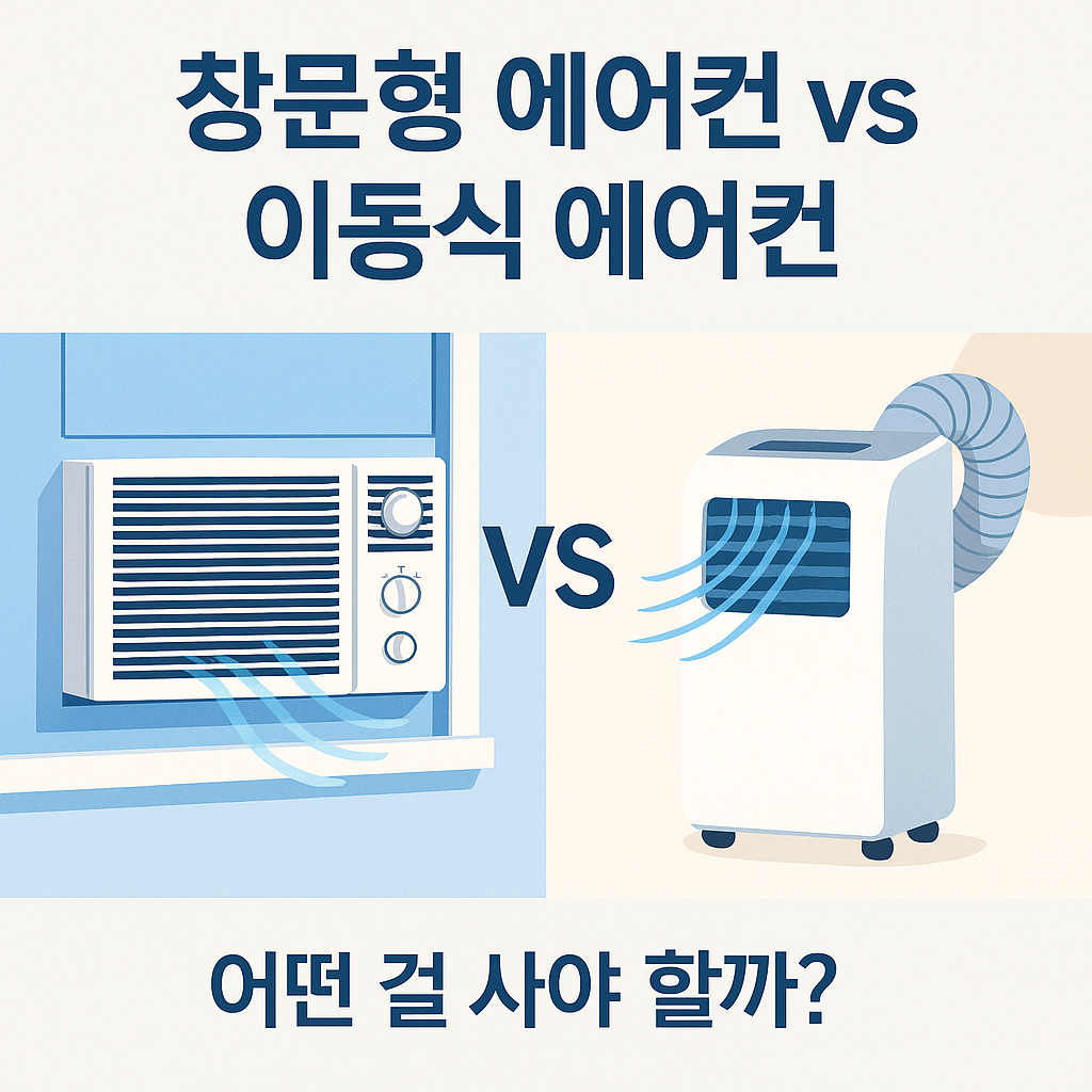 창문형 에어컨 vs 이동식 에어컨, 어떤 걸 사야 할까?
