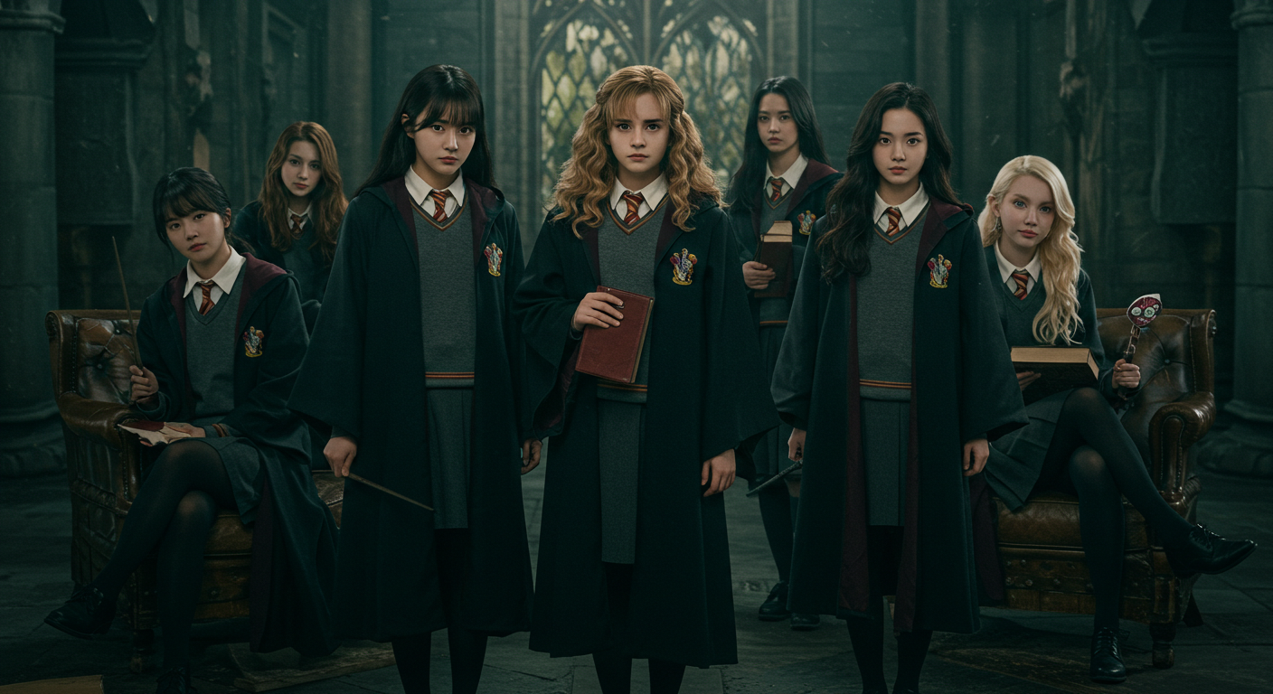 해리포터 코스프레 한국여자들.