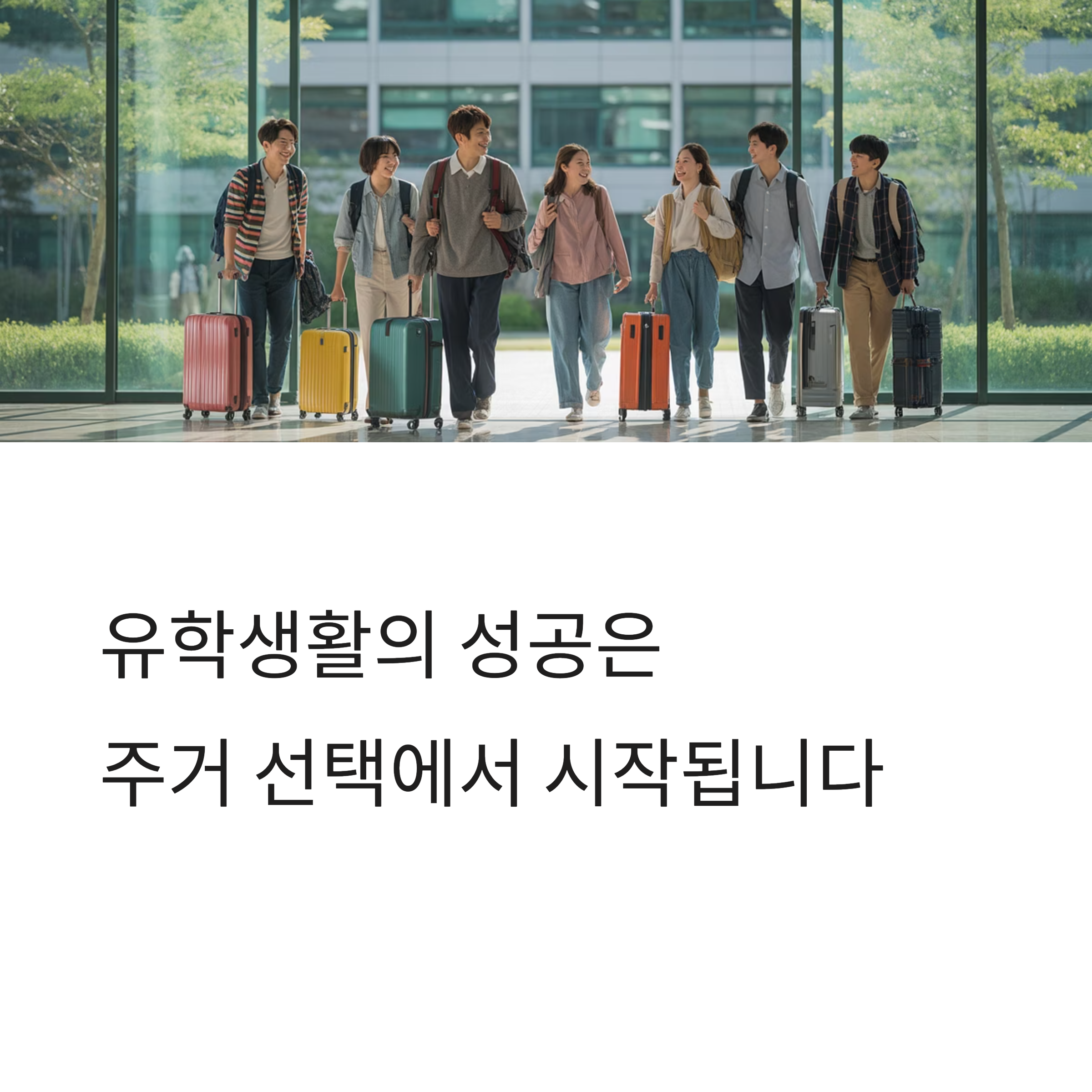 첫 달부터 편한 유학생활? 주거 형태별 장단점 총정리