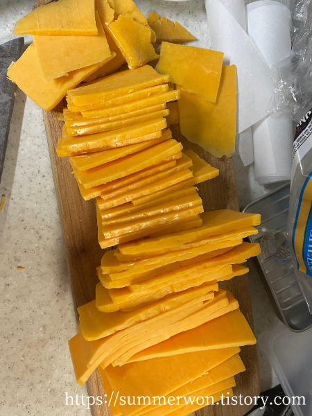 커클랜드 체다마일드치즈 컷팅, 소분